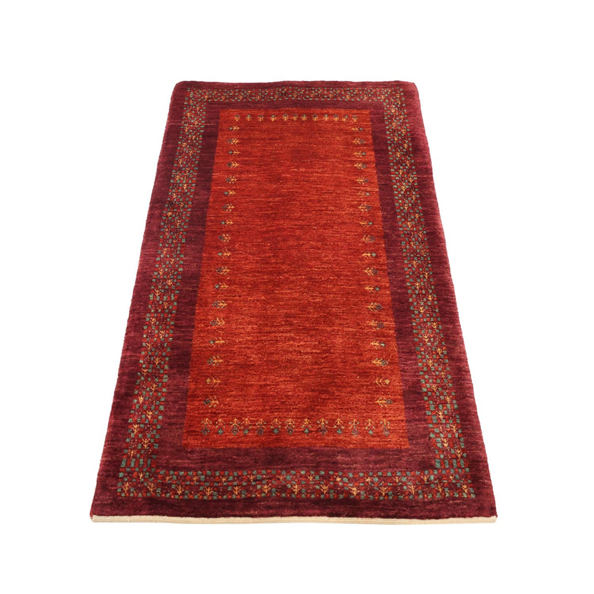 Tappeto Gabbeh - Kashkuli Persero - 145 x 78 cm - rosso scuro