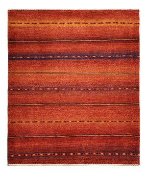 Tappeto Gabbeh - Kashkuli Persero quadrato  - 119 x 101 cm - multicolore