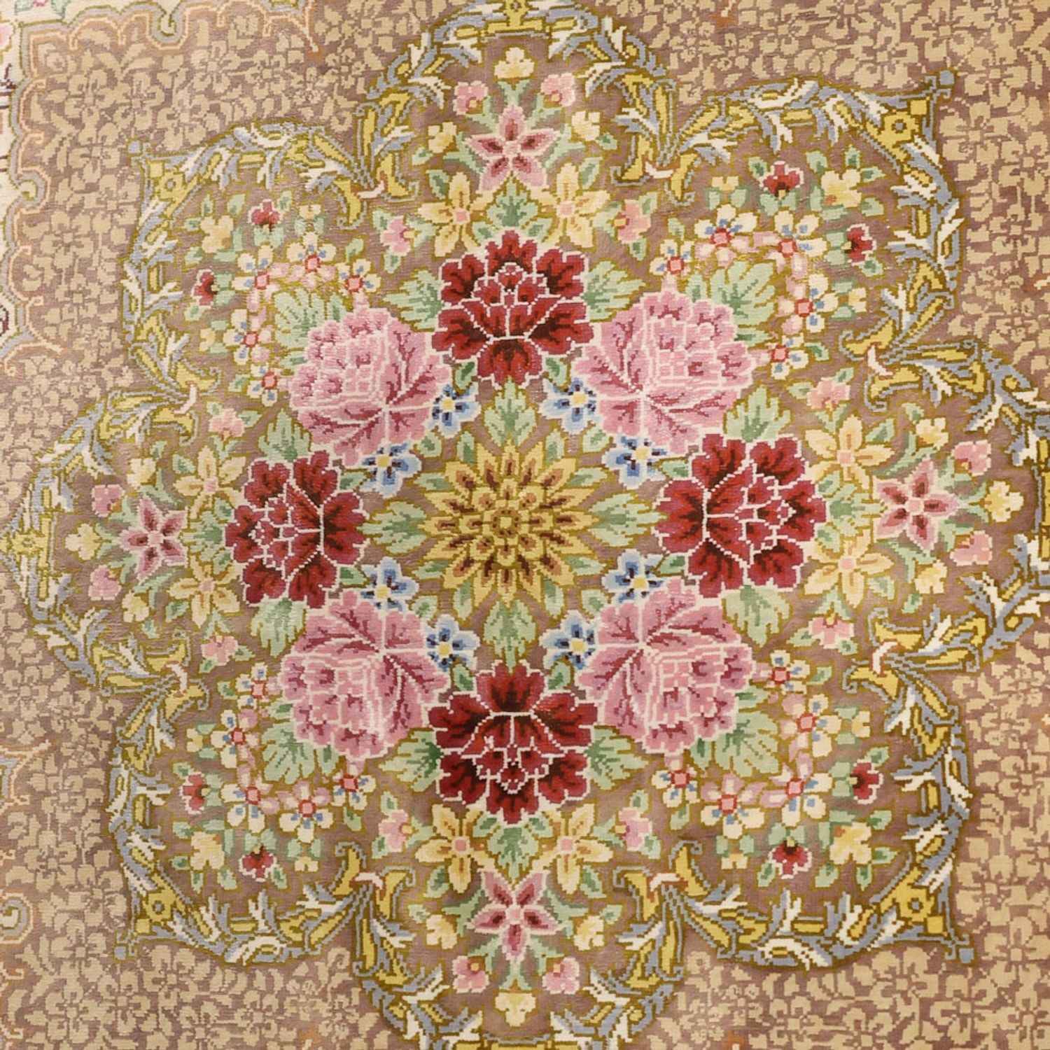Tappeto Persero - Ghom - Reale - 165 x 101 cm - beige chiaro