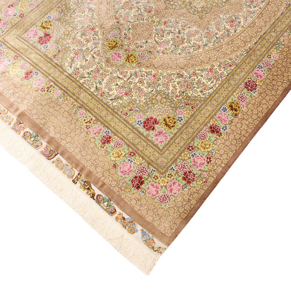 Tappeto Persero - Ghom - Reale - 165 x 101 cm - beige chiaro
