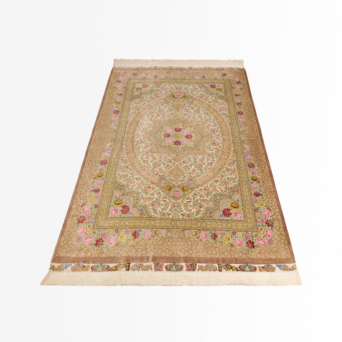 Tappeto Persero - Ghom - Reale - 165 x 101 cm - beige chiaro