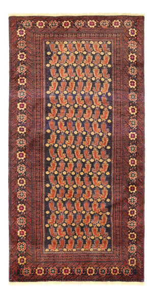 Tappeto corsia Tappeto Belutsch - 190 x 98 cm - rosso scuro