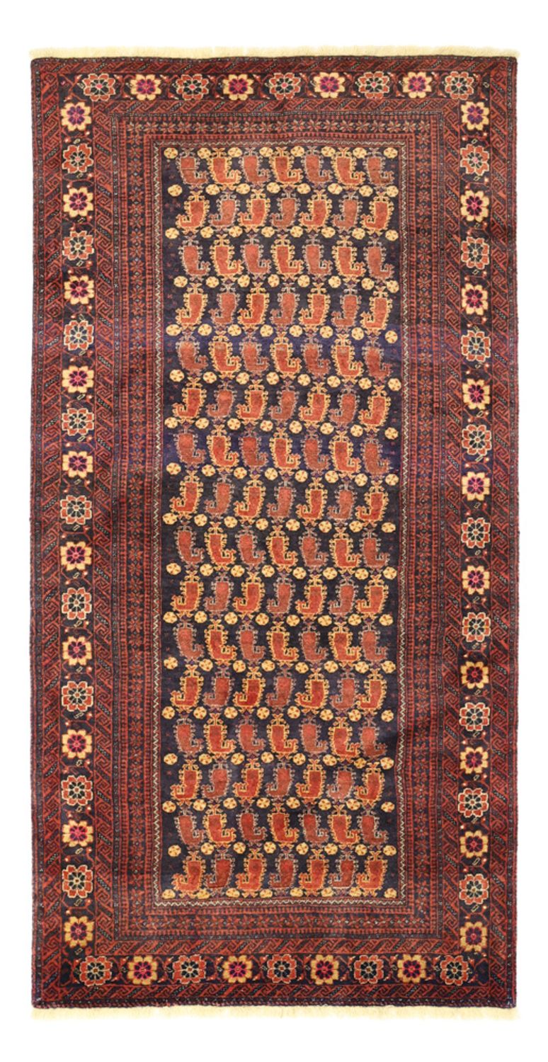 Tappeto corsia Tappeto Belutsch - 190 x 98 cm - rosso scuro