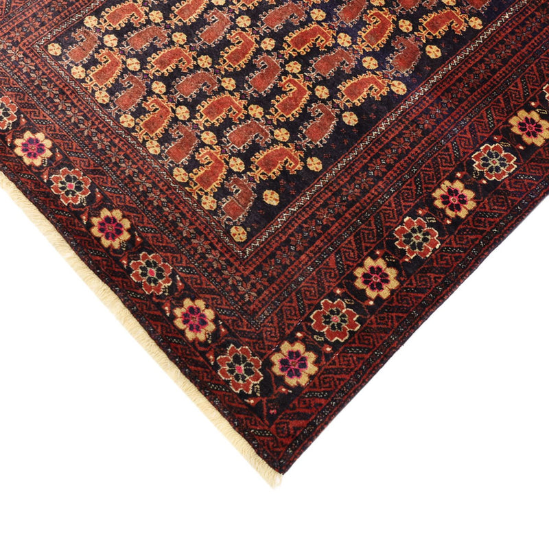 Tappeto corsia Tappeto Belutsch - 190 x 98 cm - rosso scuro