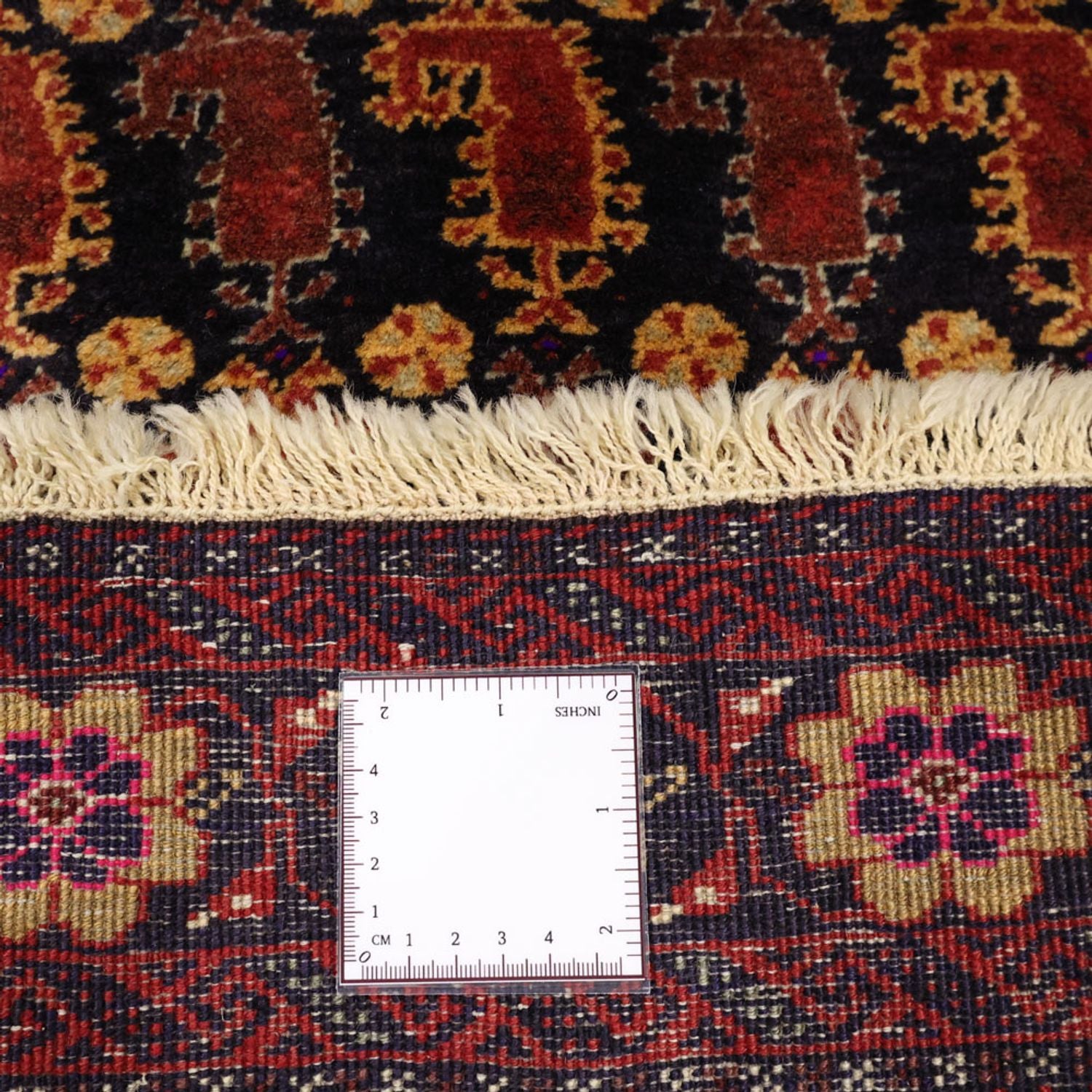 Tappeto corsia Tappeto Belutsch - 190 x 98 cm - rosso scuro