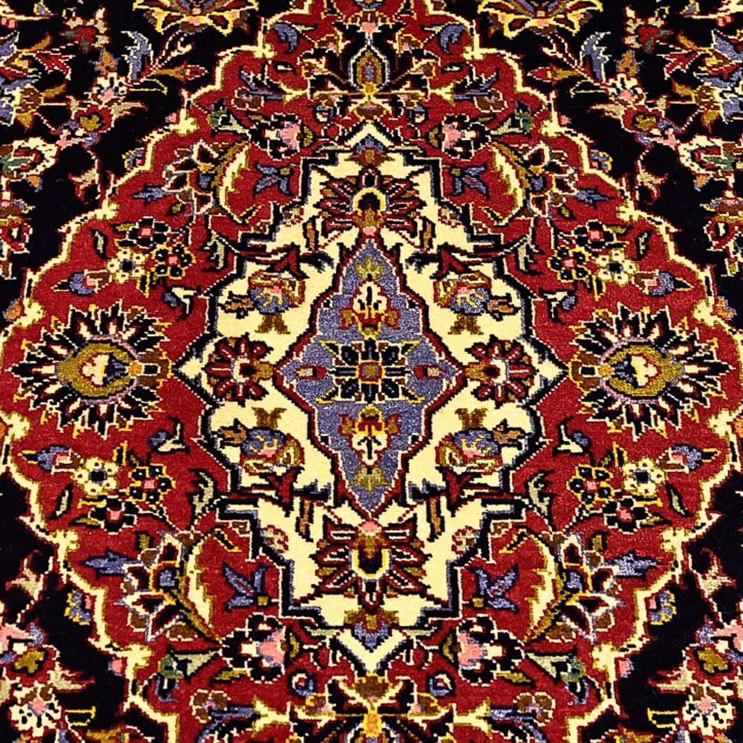 Tappeto Persero - Keshan - 208 x 139 cm - rosso scuro