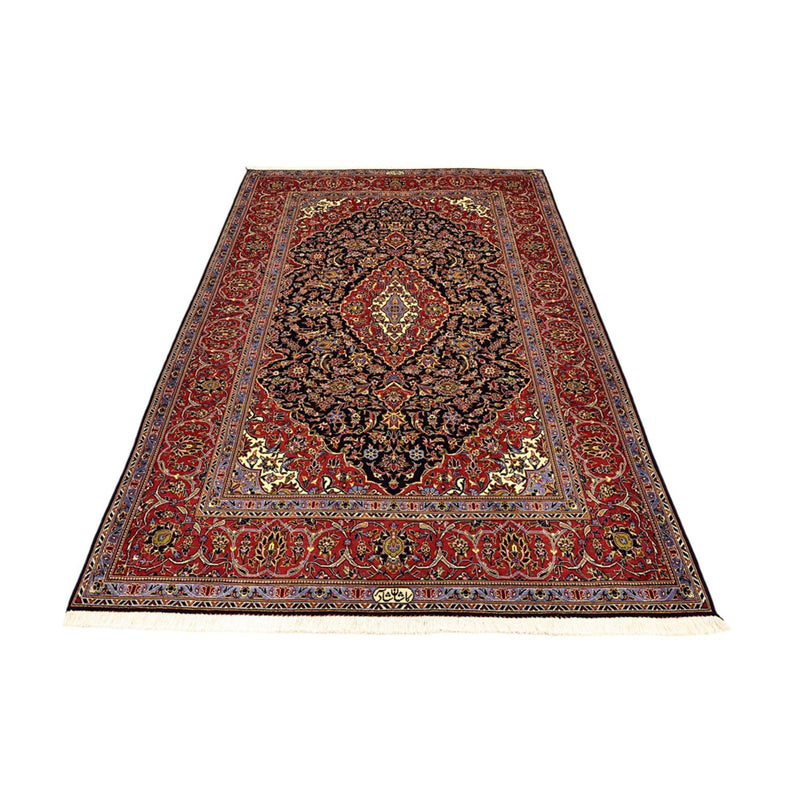 Tappeto Persero - Keshan - 208 x 139 cm - rosso scuro