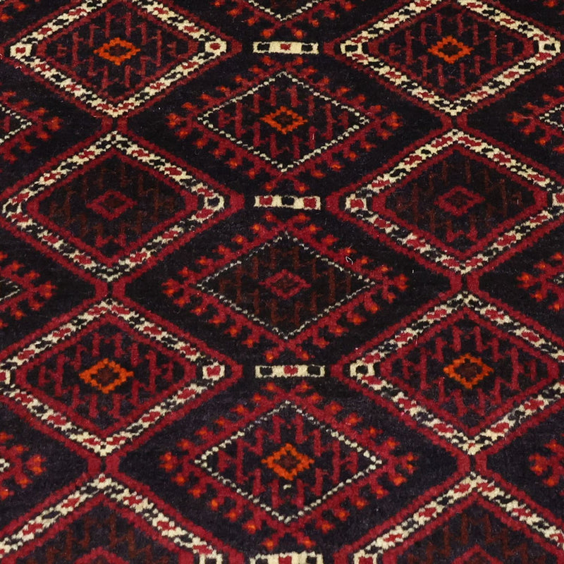 Tappeto corsia Tappeto Belutsch - 190 x 103 cm - rosso scuro