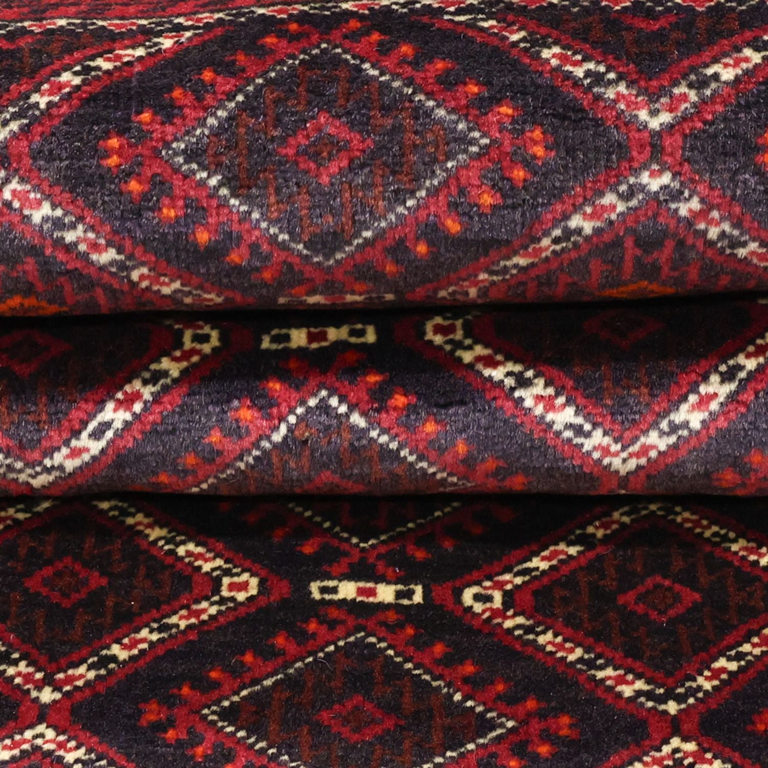 Tappeto corsia Tappeto Belutsch - 190 x 103 cm - rosso scuro