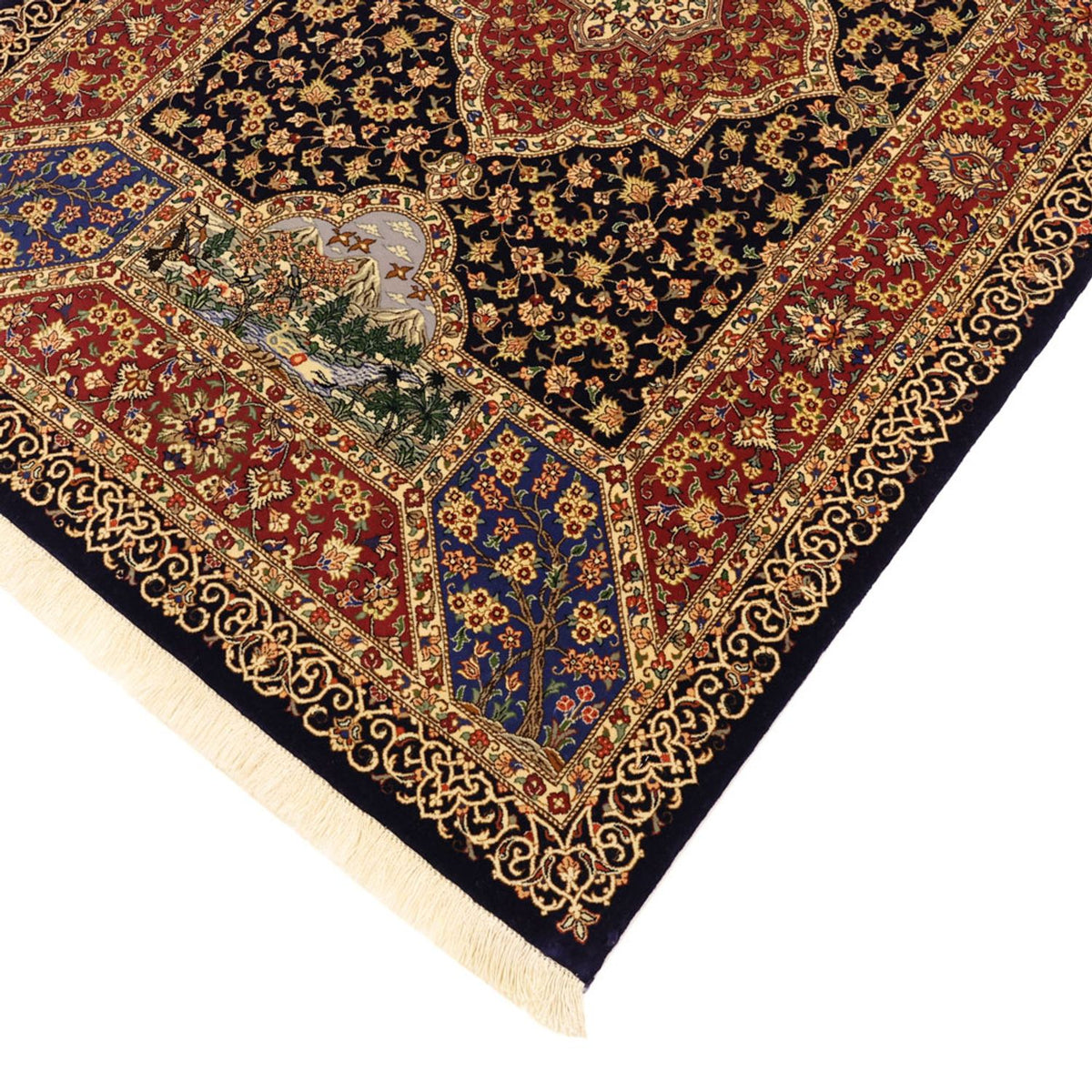 Tappeto Persero - Ghom - 154 x 100 cm - beige scuro