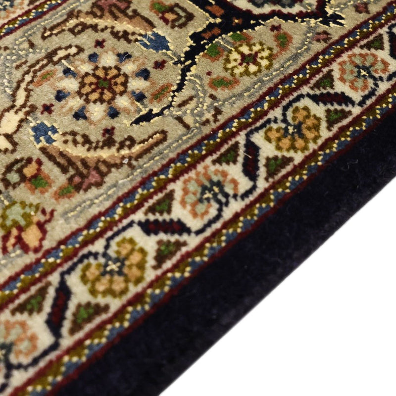 Tappeto Persero - Tabriz - Reale - Ordito di seta - 149 x 100 cm - beige scuro