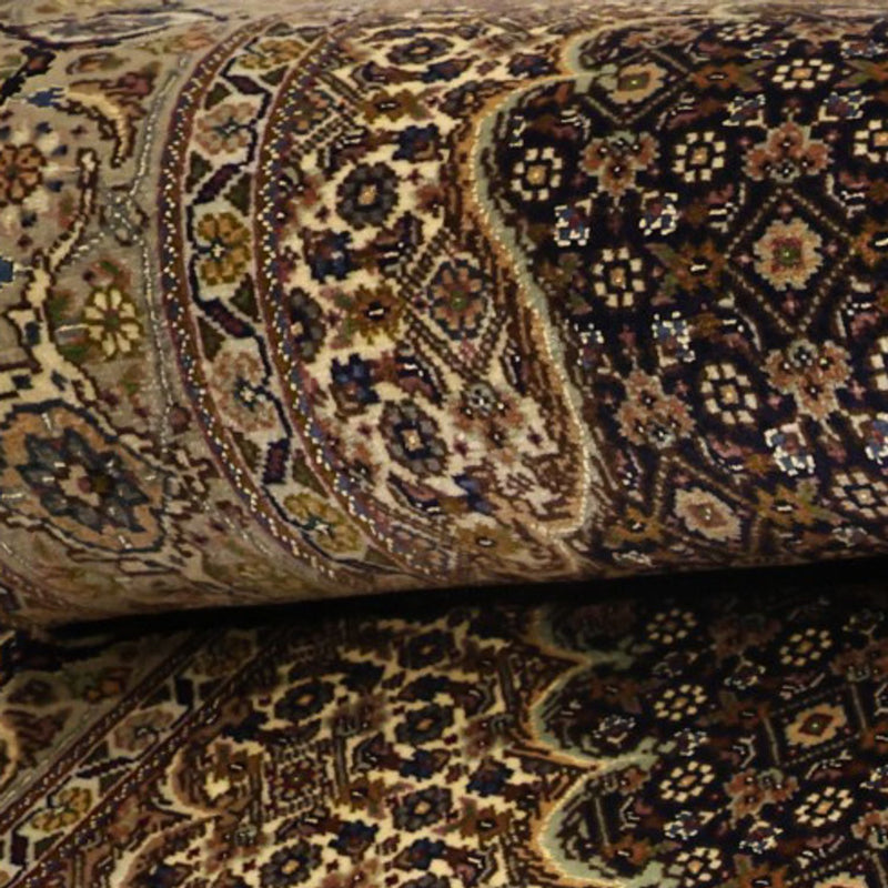Tappeto Persero - Tabriz - Reale - Ordito di seta - 149 x 100 cm - beige scuro