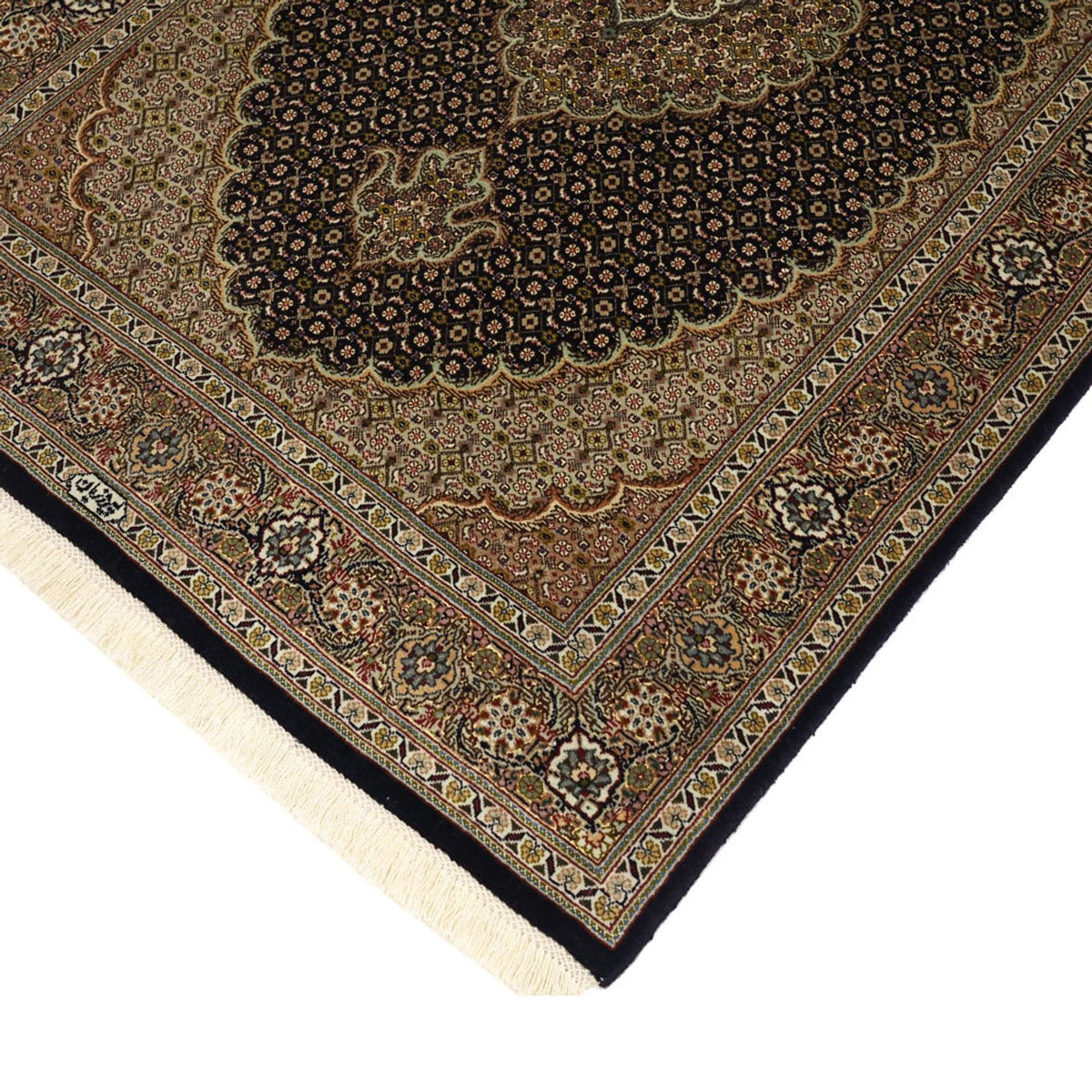 Tappeto Persero - Tabriz - Reale - 150 x 99 cm - beige scuro