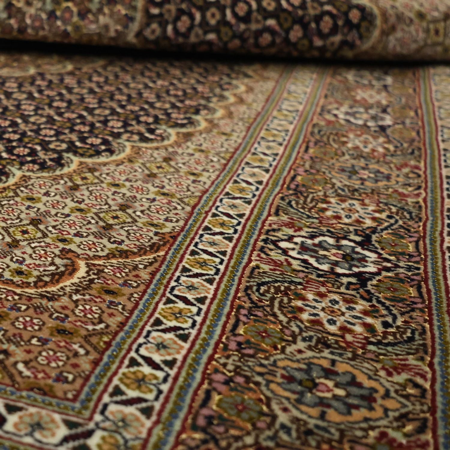 Tappeto Persero - Tabriz - Reale - 150 x 99 cm - beige scuro