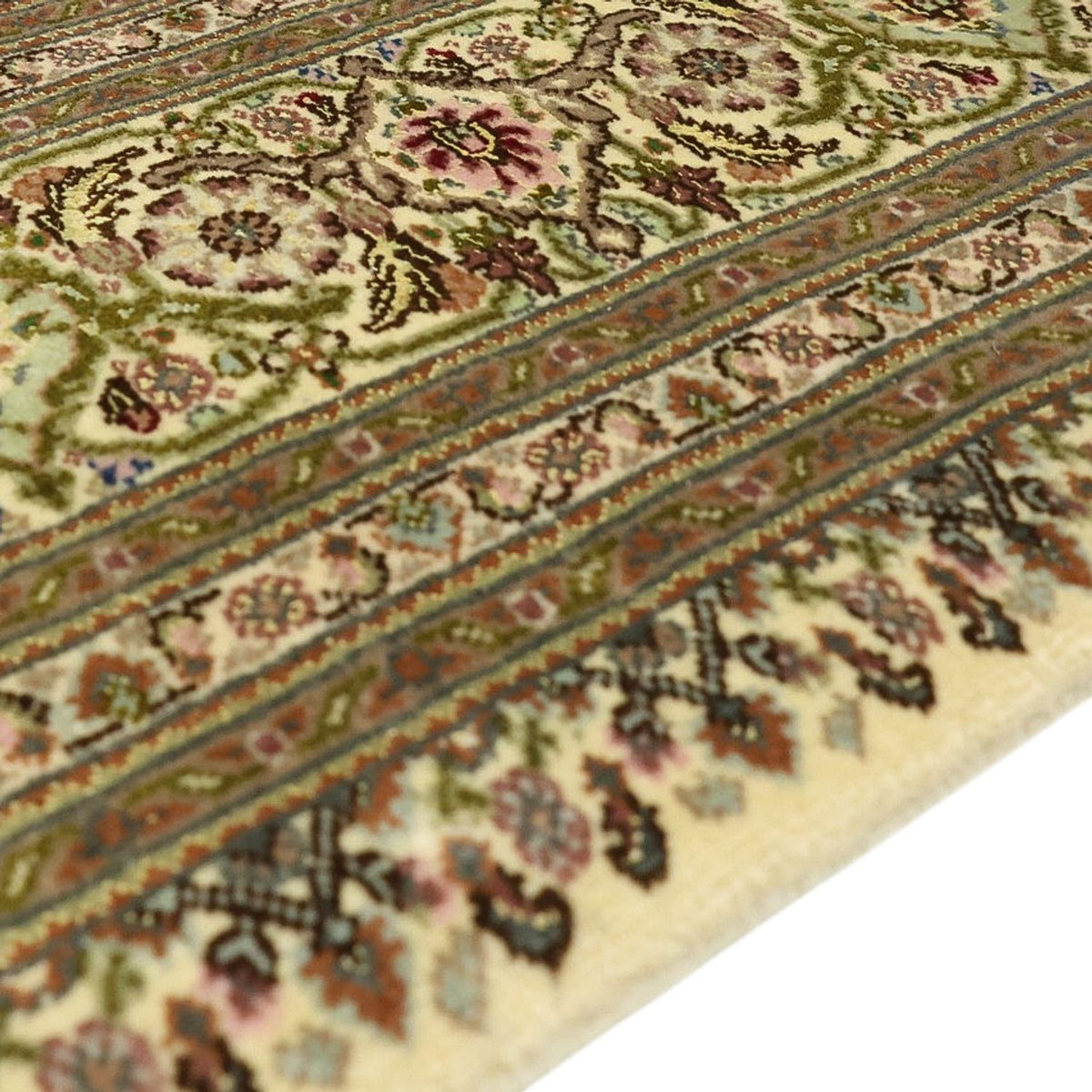 Tappeto Persero - Tabriz - Reale - Reale - 207 x 152 cm - beige scuro