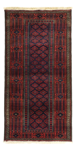 Tappeto corsia Tappeto Belutsch - 188 x 99 cm - rosso scuro