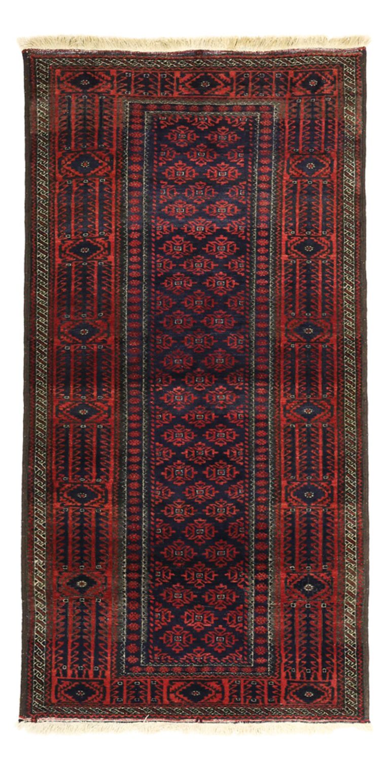 Tappeto corsia Tappeto Belutsch - 188 x 99 cm - rosso scuro