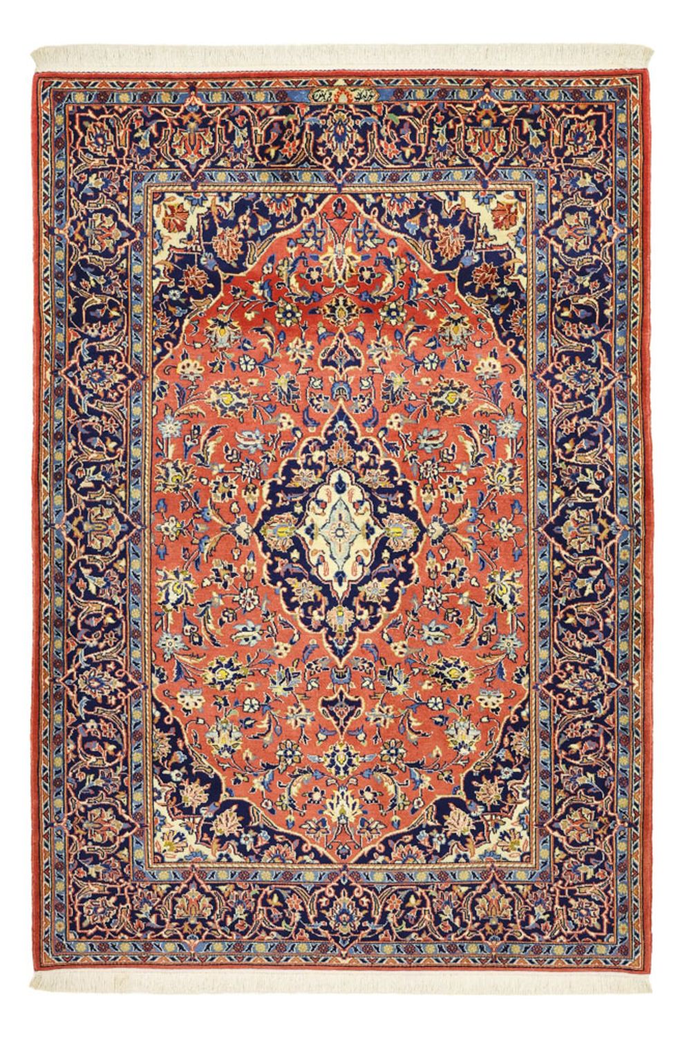 Tappeto Persero - Keshan - 160 x 112 cm - rosso chiaro