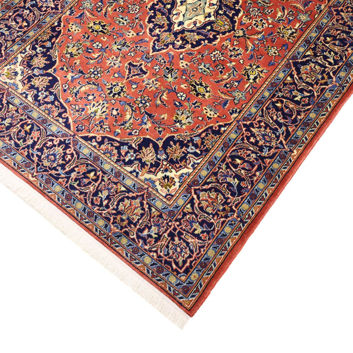 Tappeto Persero - Keshan - 160 x 112 cm - rosso chiaro