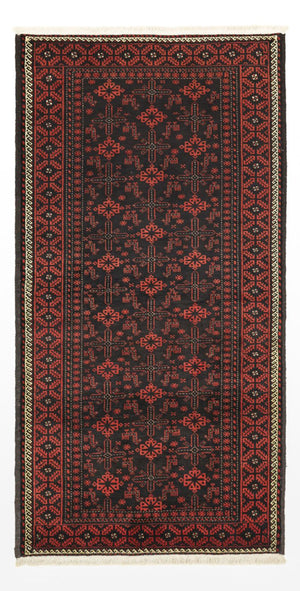 Tappeto corsia Tappeto Belutsch - 204 x 102 cm - rosso scuro