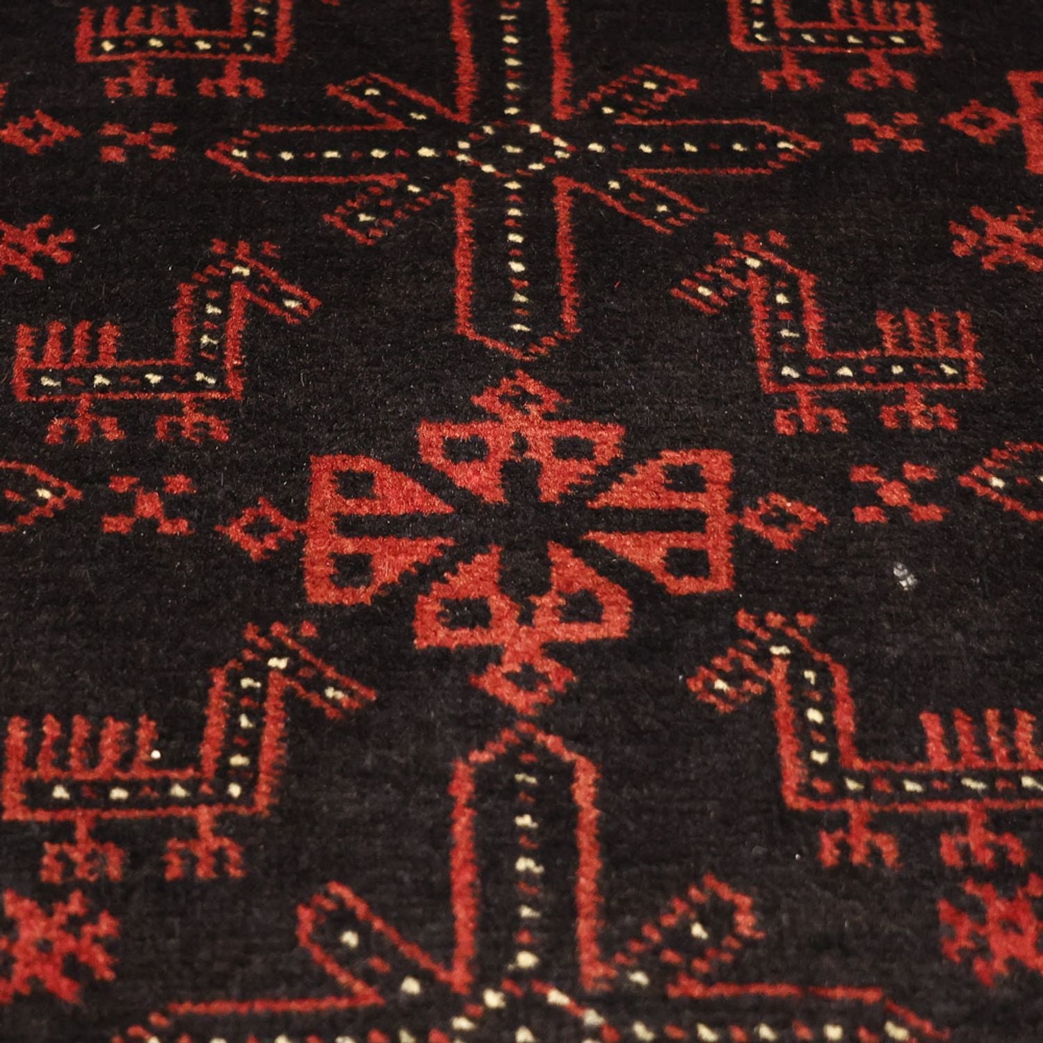 Tappeto corsia Tappeto Belutsch - 204 x 102 cm - rosso scuro