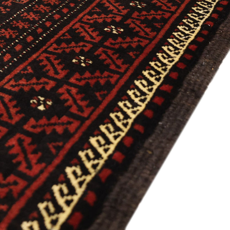 Tappeto corsia Tappeto Belutsch - 204 x 102 cm - rosso scuro