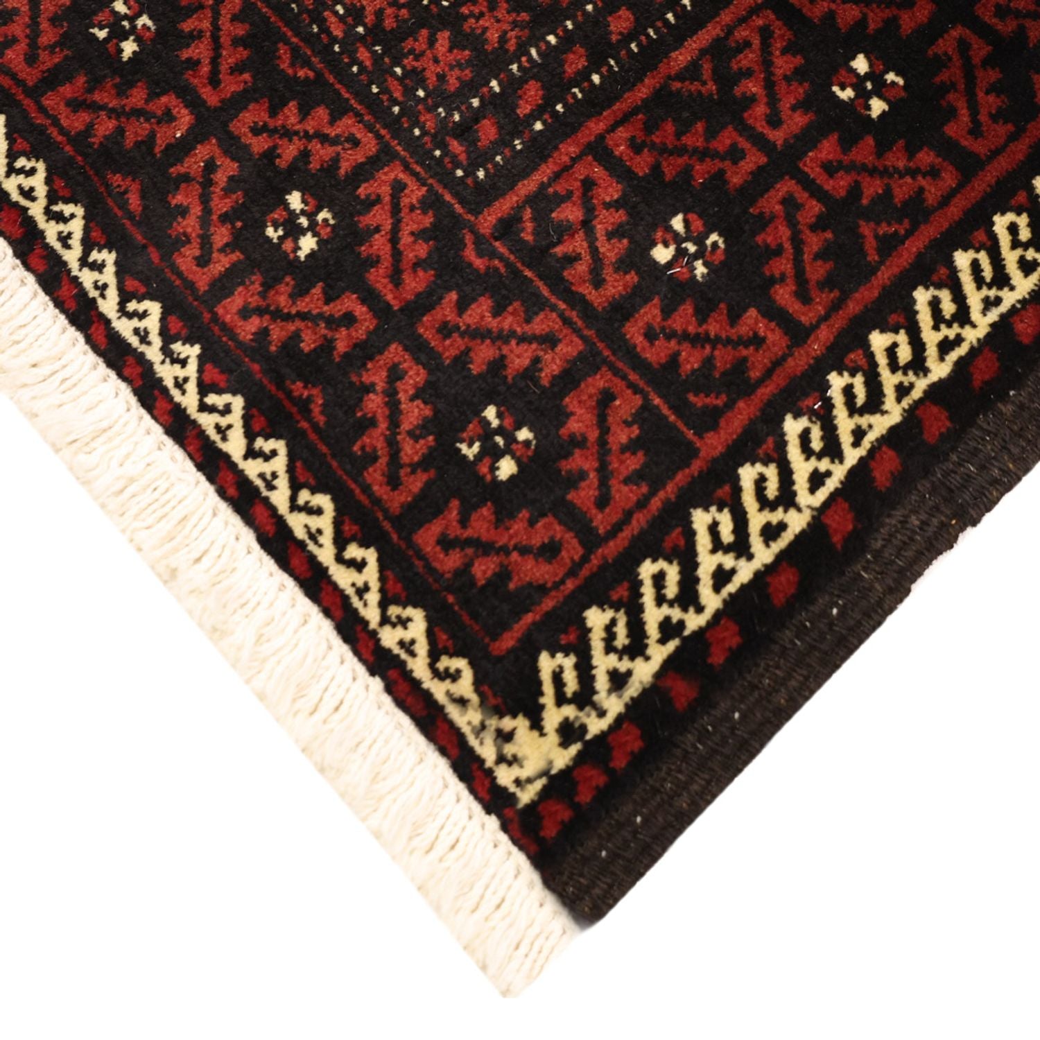 Tappeto corsia Tappeto Belutsch - 204 x 102 cm - rosso scuro