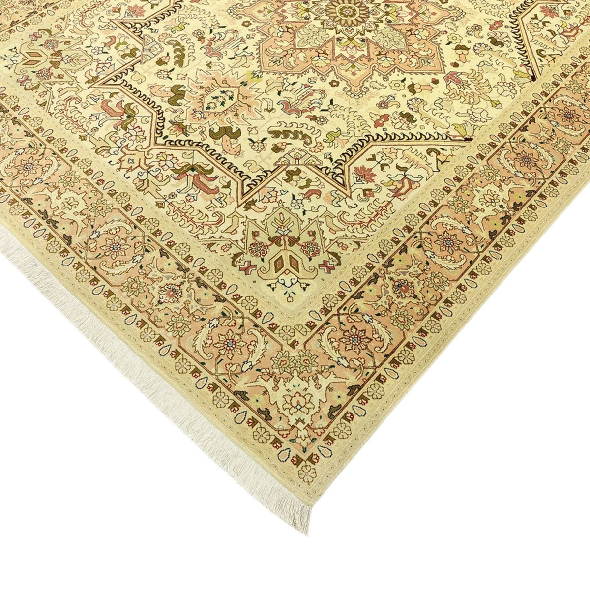 Tappeto Persero - Tabriz - Reale - 203 x 147 cm - beige