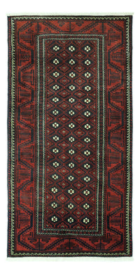 Tappeto corsia Tappeto Belutsch - 198 x 103 cm - rosso scuro