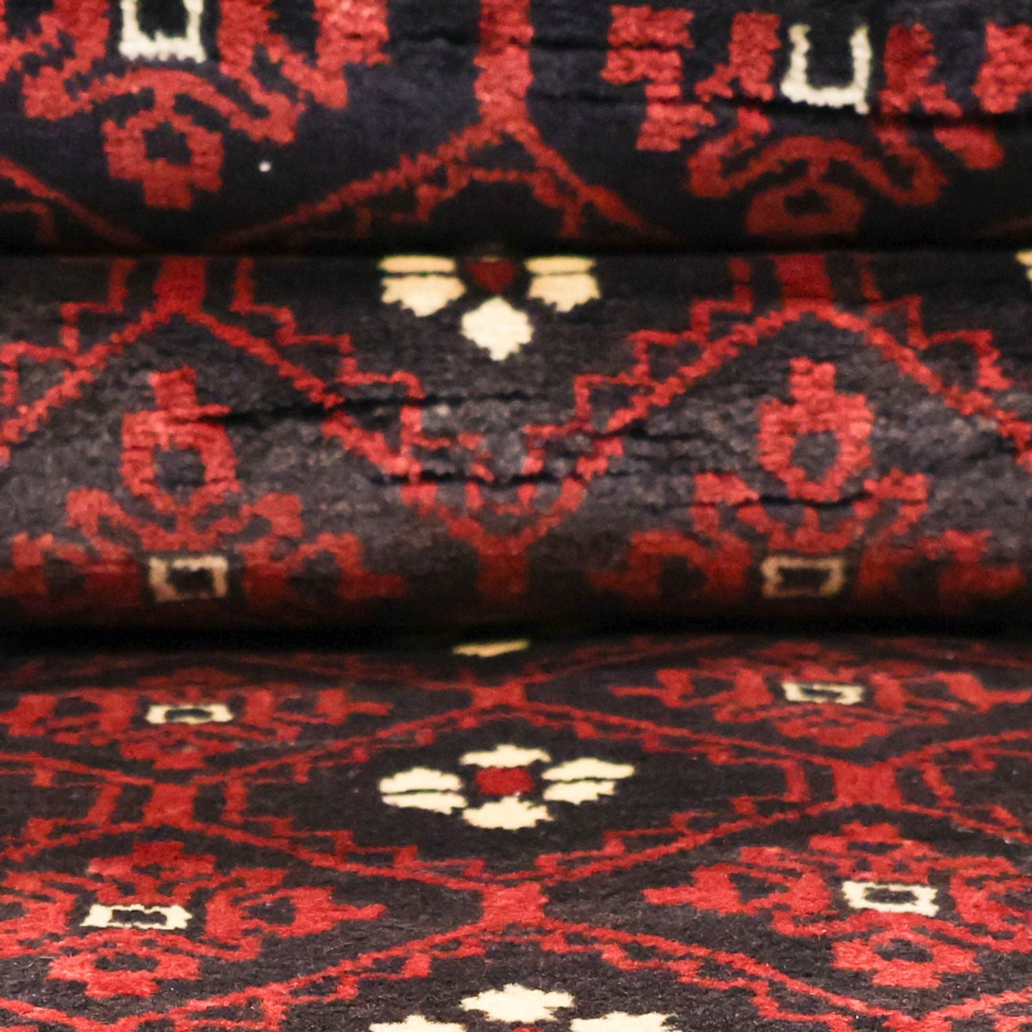 Tappeto corsia Tappeto Belutsch - 198 x 103 cm - rosso scuro