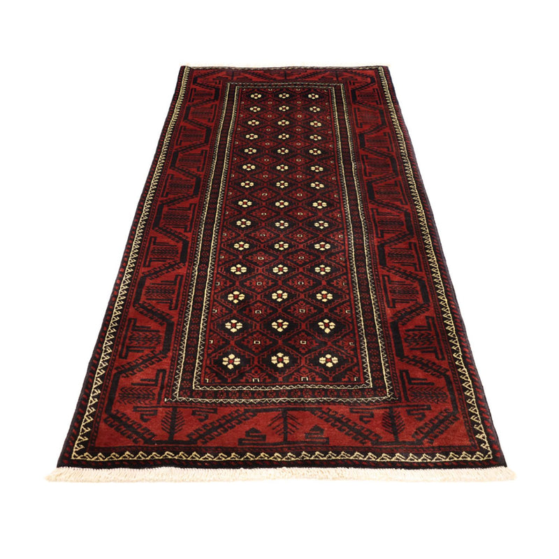 Tappeto corsia Tappeto Belutsch - 198 x 103 cm - rosso scuro
