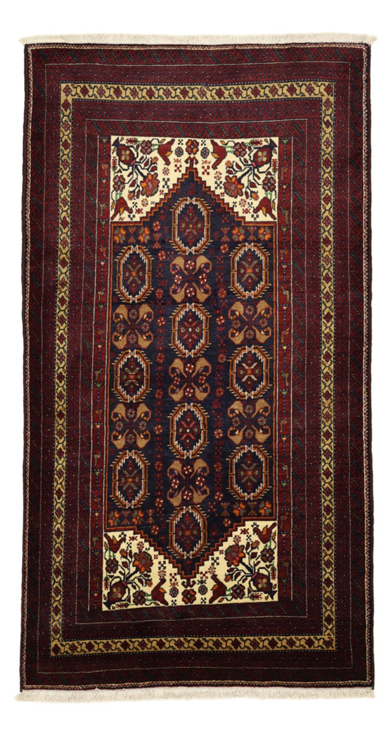 Tappeto Belutsch - 210 x 115 cm - rosso scuro