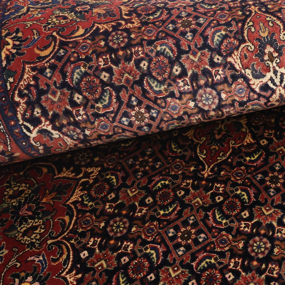 Tappeto Persero - Bidjar - 142 x 90 cm - rosso scuro