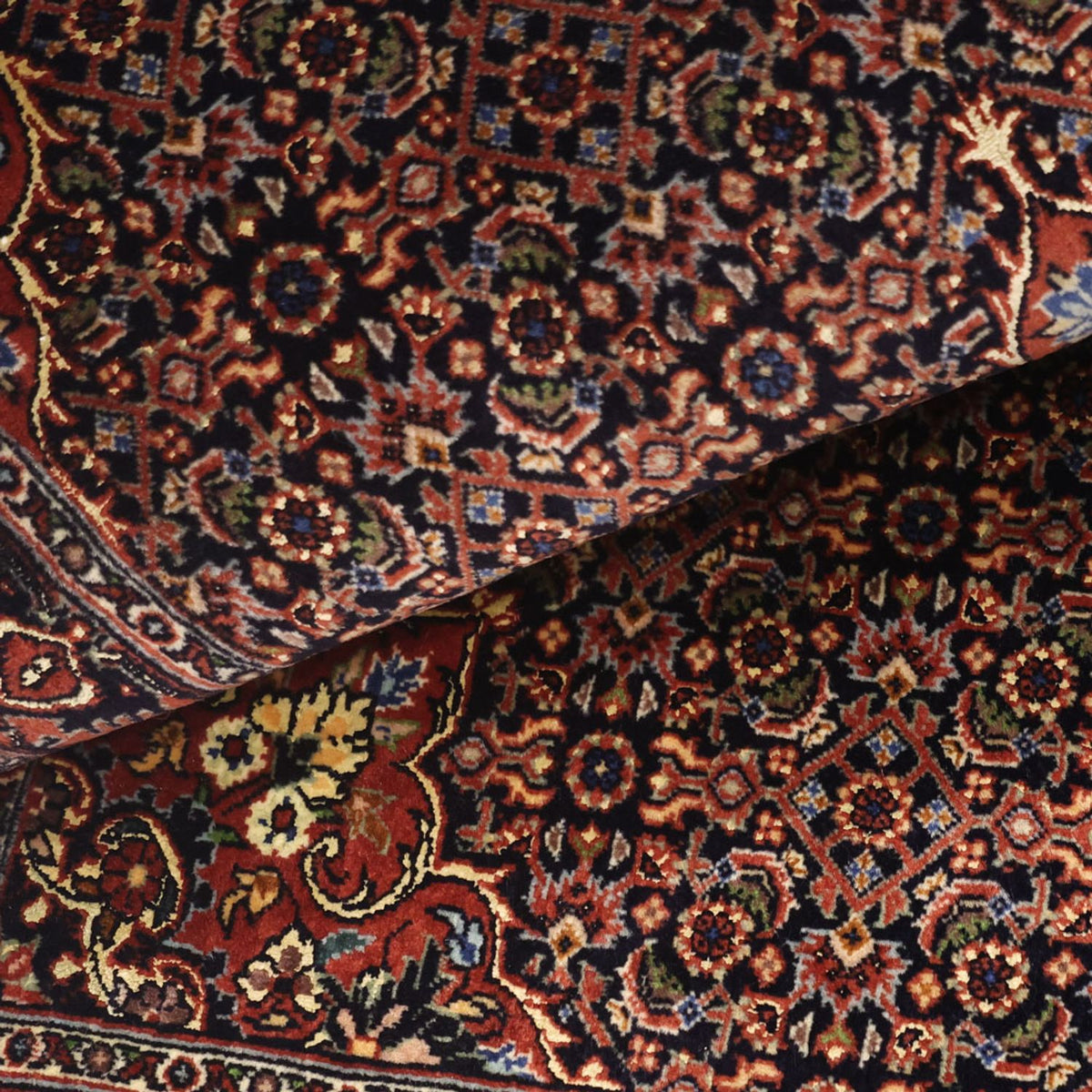 Tappeto Persero - Bidjar - 144 x 75 cm - rosso scuro