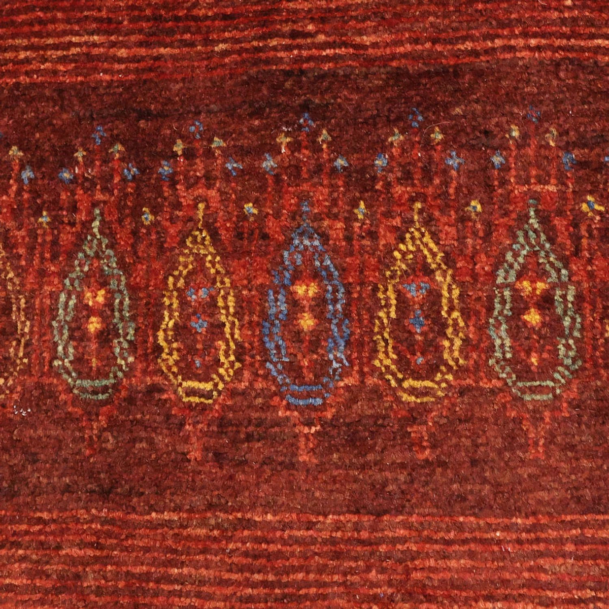 Tappeto Gabbeh - Kashkuli Persero - 131 x 82 cm - rosso scuro