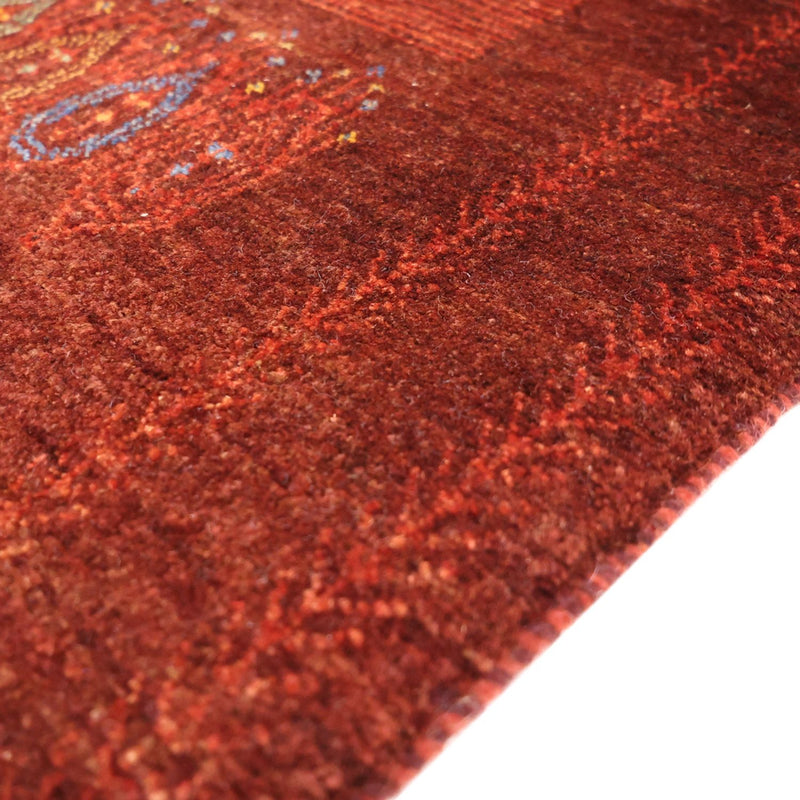 Tappeto Gabbeh - Kashkuli Persero - 131 x 82 cm - rosso scuro