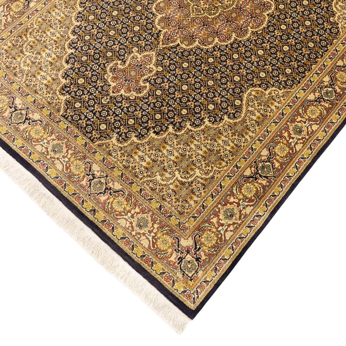 Tappeto Persero - Tabriz - Reale - 148 x 100 cm - blu scuro