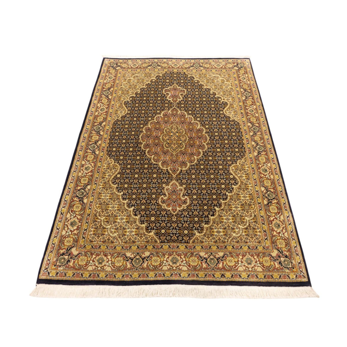 Tappeto Persero - Tabriz - Reale - 148 x 100 cm - blu scuro
