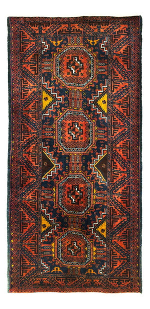 Tappeto corsia Tappeto Belutsch - 198 x 98 cm - rosso scuro