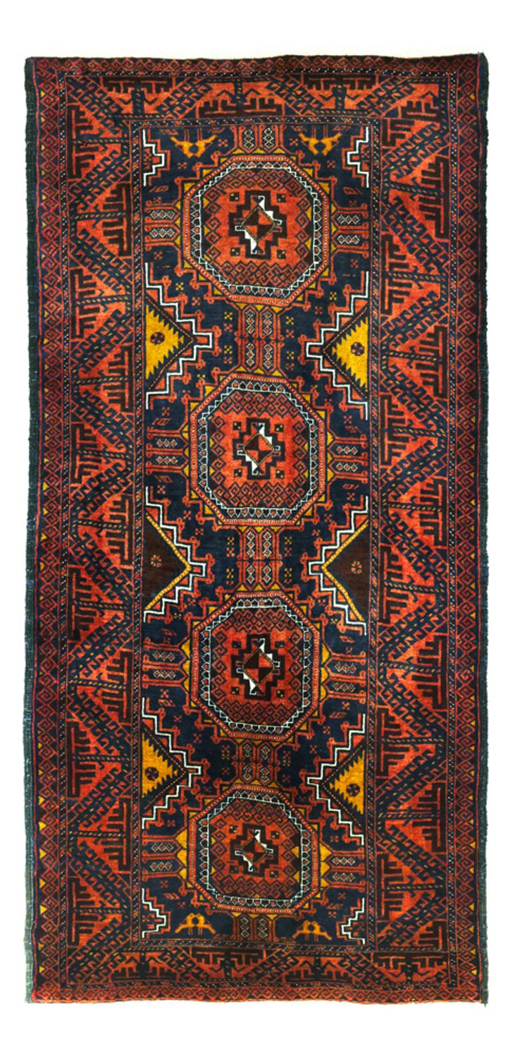 Tappeto corsia Tappeto Belutsch - 198 x 98 cm - rosso scuro