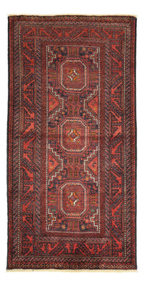 Tappeto corsia Tappeto Belutsch - 194 x 98 cm - rosso scuro