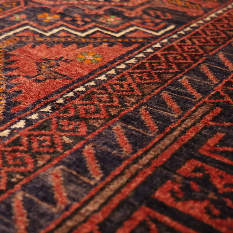Tappeto corsia Tappeto Belutsch - 194 x 98 cm - rosso scuro