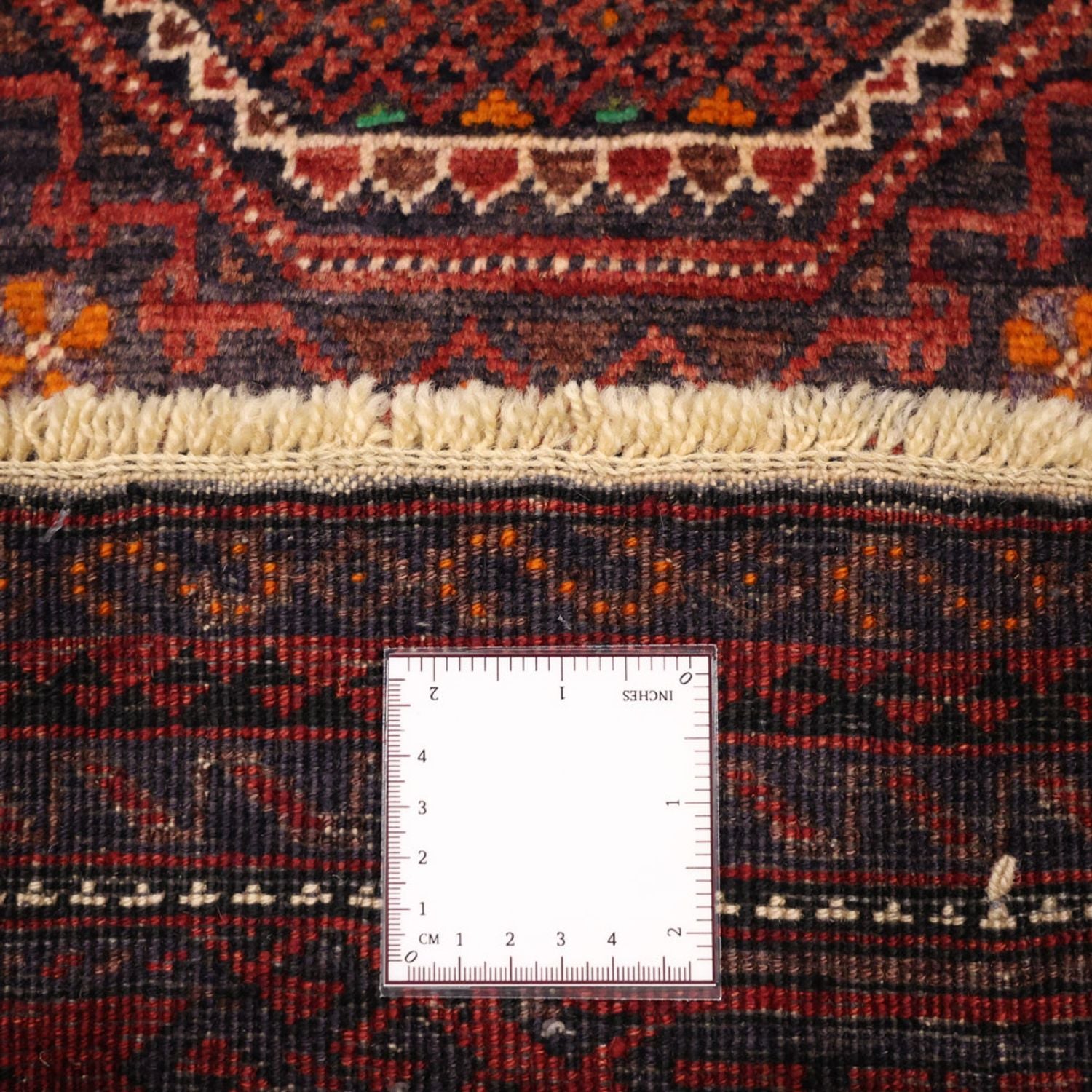 Tappeto corsia Tappeto Belutsch - 194 x 98 cm - rosso scuro