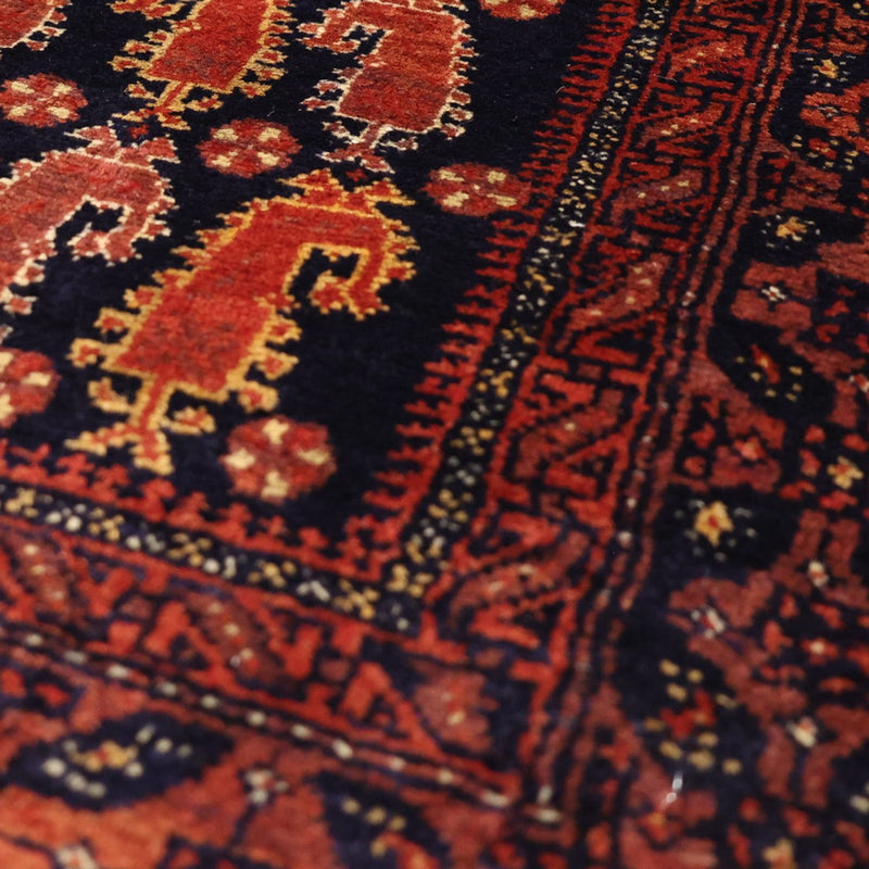 Tappeto corsia Tappeto Belutsch - 194 x 100 cm - rosso scuro