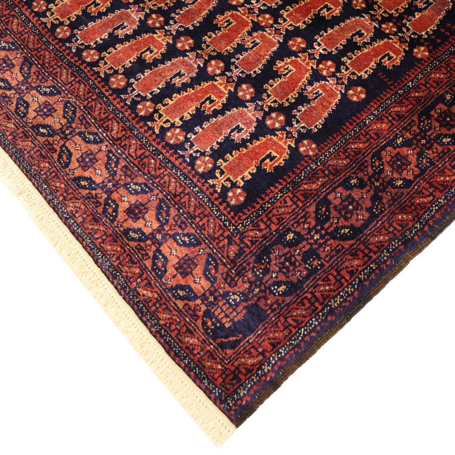 Tappeto corsia Tappeto Belutsch - 194 x 100 cm - rosso scuro