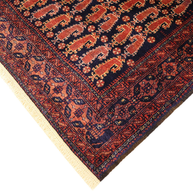 Tappeto corsia Tappeto Belutsch - 194 x 100 cm - rosso scuro