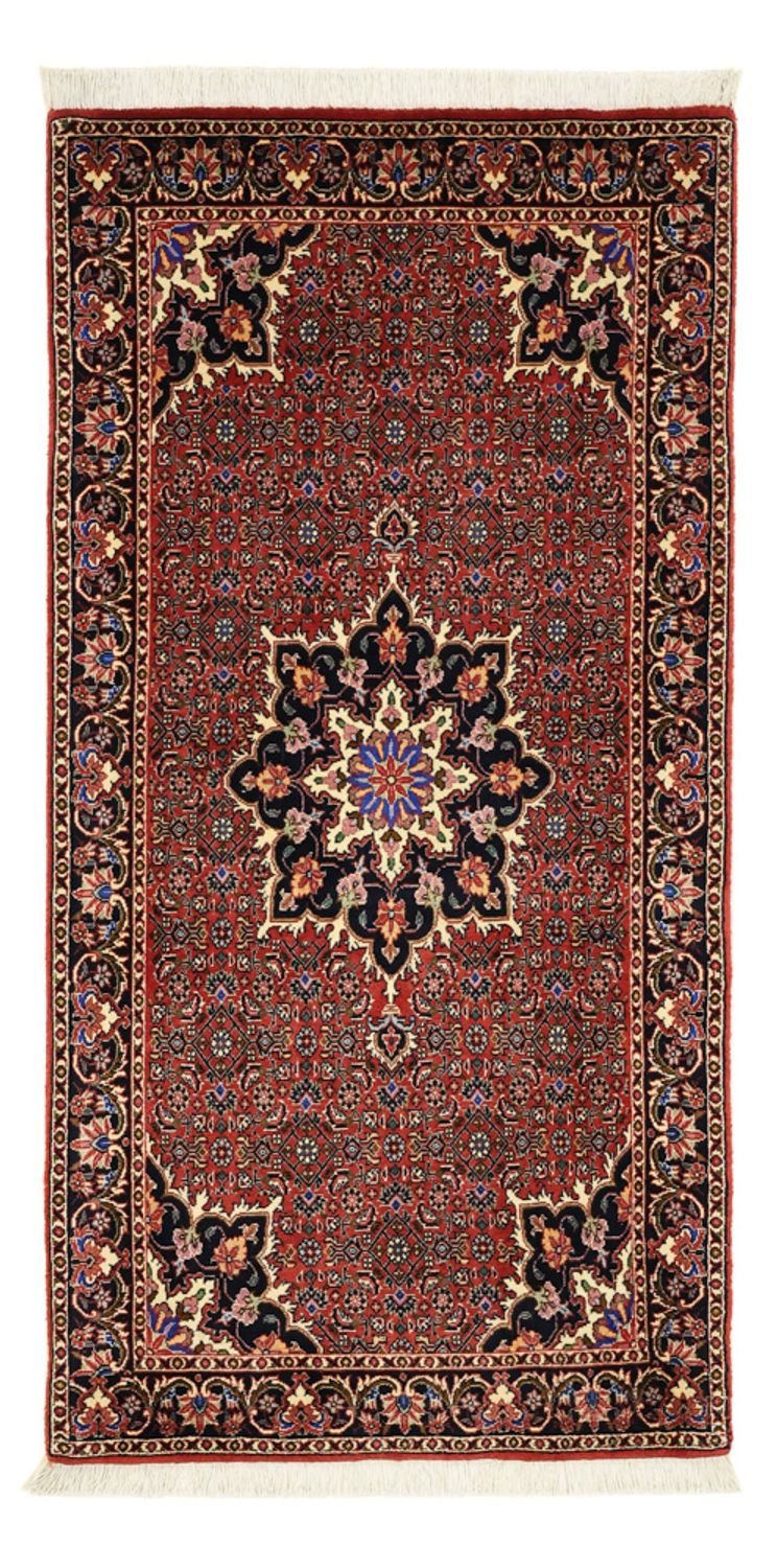 Tappeto Persero - Bidjar - 144 x 73 cm - rosso scuro