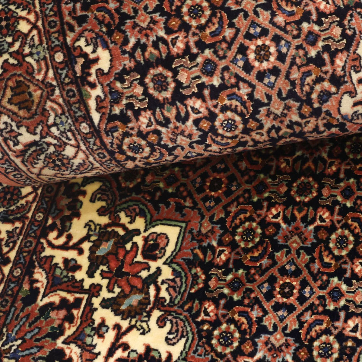 Tappeto Persero - Bidjar - Reale - 149 x 69 cm - rosso scuro