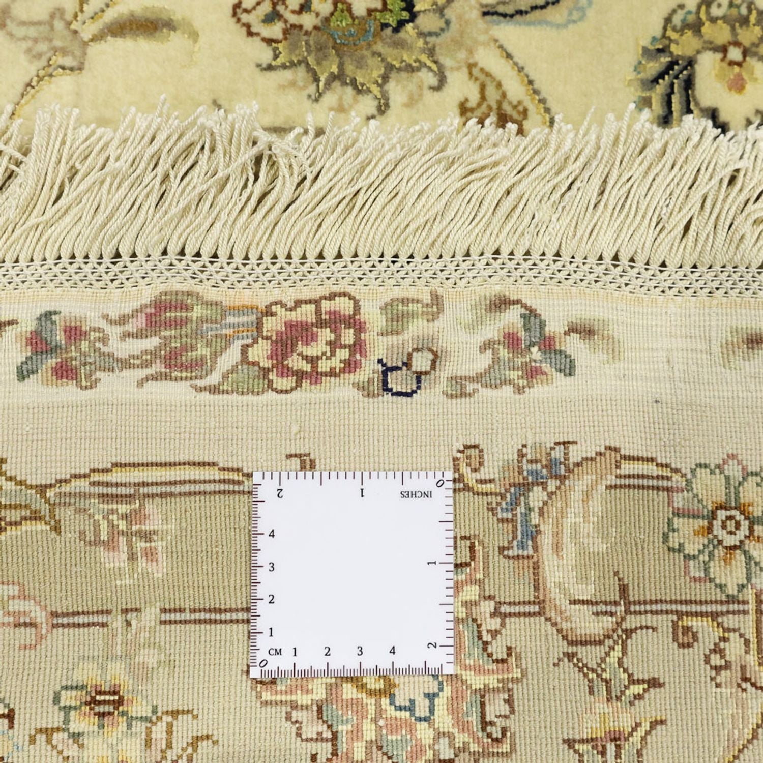 Tappeto Persero - Tabriz - Premio - Ordito di seta - 206 x 145 cm - beige
