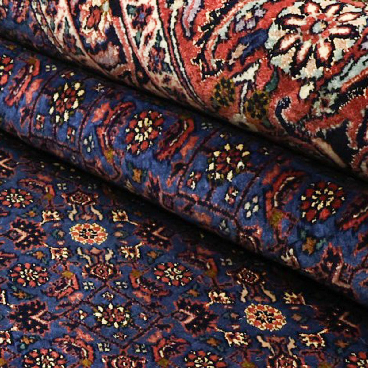 Tappeto Persero - Bidjar - Reale - 286 x 255 cm - blu scuro